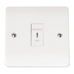 10AX 1 GANG DP 'EMERGENCY TEST' KEY SWITCH