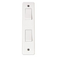 10AX 2 GANG 2 WAY ARCHITRAVE SWITCH 10AX 2 GANG 2 WAY ARCHITRAVE SWITCH