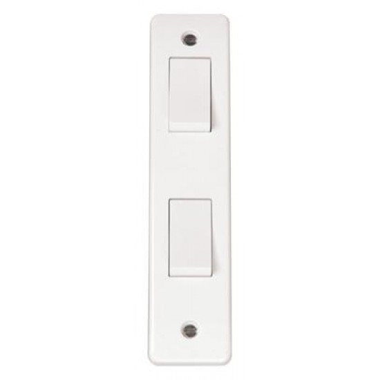 10AX 2 GANG 2 WAY ARCHITRAVE SWITCH