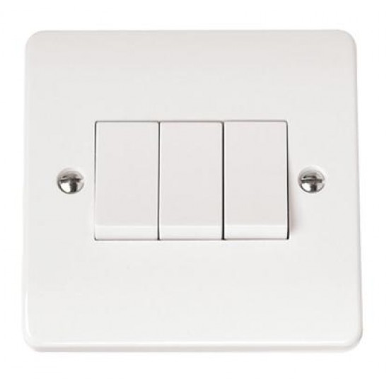 10AX 3 Gang 2 Way Plate Switch 10AX 3 Gang 2 Way Plate Switch