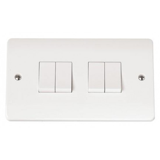 10AX 4 GANG 2 WAY PLATE SWITCH 10AX 4 GANG 2 WAY PLATE SWITCH
