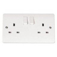 13A 2 GANG DP SWITCHED SOCKET OUTLET (TWIN EARTH)