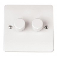2 GANG 2 WAY 250Va RESISTIVE/INDUCTIVE DIMMER