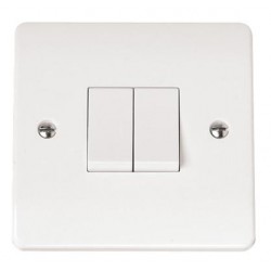 2 GANG 2 WAY PLATE SWITCH 10AX 2 GANG 2 WAY PLATE SWITCH 10AX