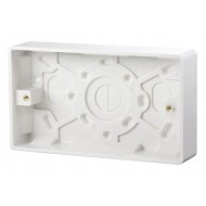 2 GANG 25MM DEEP PATTRESS BOX