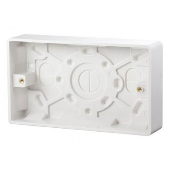2 GANG 25MM DEEP PATTRESS BOX