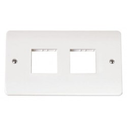 2 GANG PLATE (2+2) APERTURE