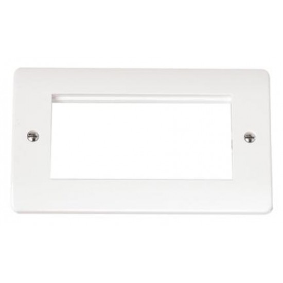 2 GANG QUAD APERTURE FOR UP TO 4 MEDIA MODULES 2 GANG QUAD APERTURE FOR UP TO 4 MEDIA MODULES