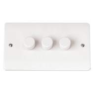3 GANG 2 WAY 250Va RESISTIVE/INDUCTIVE DIMMER