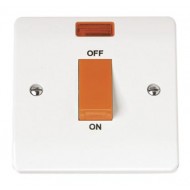 50A 1 GANG SINGLE COOKER SWITCH WITH NEON