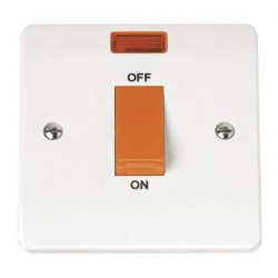 50A 1 GANG SINGLE COOKER SWITCH WITH NEON