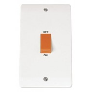 50A 2 GANG SINGLE COOKER SWITCH