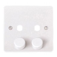 MODE 2 GANG SINGLE DIMMER PLATE & KNOBS MODE 2 GANG SINGLE DIMMER PLATE & KNOBS