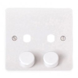 MODE 2 GANG SINGLE DIMMER PLATE & KNOBS MODE 2 GANG SINGLE DIMMER PLATE & KNOBS