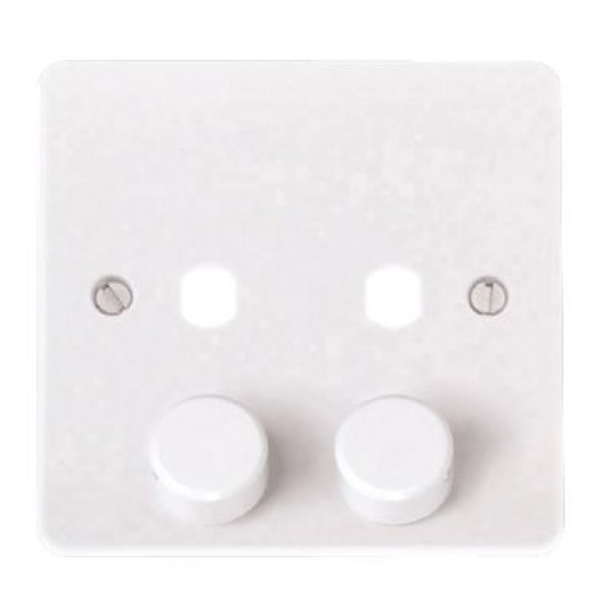 MODE 2 GANG SINGLE DIMMER PLATE & KNOBS