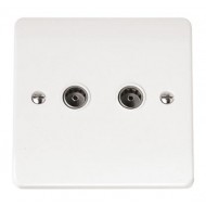 TWIN COAXIAL SOCKET OUTLET TWIN COAXIAL SOCKET OUTLET