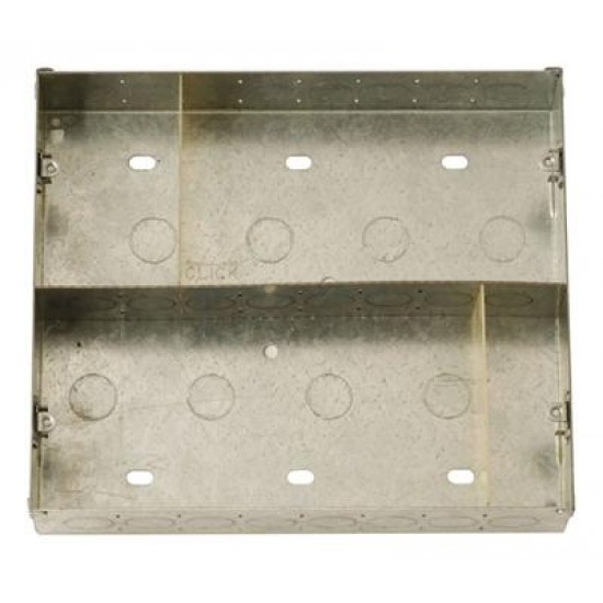 New Media 2 Tier 16 Aperture 47mm Deep Back Box with Central Divider New Media 2 Tier 16 Aperture 47mm Deep Back Box with Central Divider