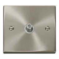 Click Deco Victorian satin chrome 1 GANG SATELLITE SOCKET WH Click Deco Victorian satin chrome 1 GANG SATELLITE SOCKET WH
