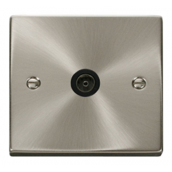 Click Deco Victorian satin chrome 1 GANG SINGLE CO - AXIAL OUTLET