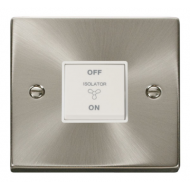 Click Deco Victorian satin chrome 10A FAN ISOLATION SWITCH Click Deco Victorian satin chrome 10A FAN ISOLATION SWITCH
