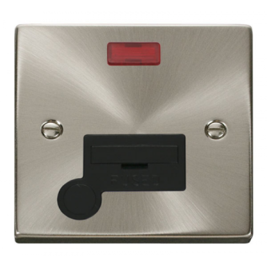 Click Deco Victorian satin chrome 13A Fused Connection Unit With Neon & Optional Flex Outlet Click Deco Victorian satin chrome 13A Fused Connection Unit With Neon & Optional Flex Outlet