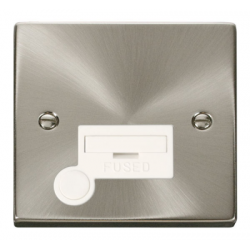 Click Deco Victorian satin chrome 13a Unswitched fused spur c/w flex outlet Click Deco Victorian satin chrome 13a Unswitched fused spur c/w flex outlet