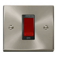 Click Deco Victorian satin chrome 1GANG 45A DP SWITCH