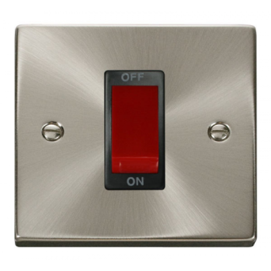 Click Deco Victorian satin chrome 1GANG 45A DP SWITCH