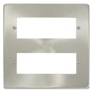 Click Deco Victorian satin chrome 2 Tier 12 Aperture Unfurnished MiniGrid Plate Click Deco Victorian satin chrome 2 Tier 12 Aperture Unfurnished MiniGrid Plate