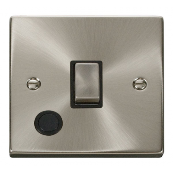 Click Deco Victorian satin chrome 20A Ingot Double Pole Plate Switch With Optional Flex Outlet Click Deco Victorian satin chrome 20A Ingot Double Pole Plate Switch With Optional Flex Outlet