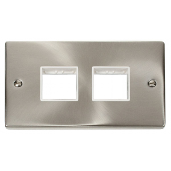 Click Deco Victorian satin chrome  2G PLATE(2+2)SW APER