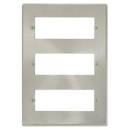 Click Deco Victorian satin chrome 3 Tier 18 Aperture Unfurnished MiniGrid Plate Click Deco Victorian satin chrome 3 Tier 18 Aperture Unfurnished MiniGrid Plate