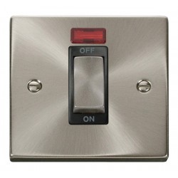 Click Deco Victorian satin chrome INGOT 1G 45A DP SWITCH NEON BK Click Deco Victorian satin chrome INGOT 1G 45A DP SWITCH NEON BK
