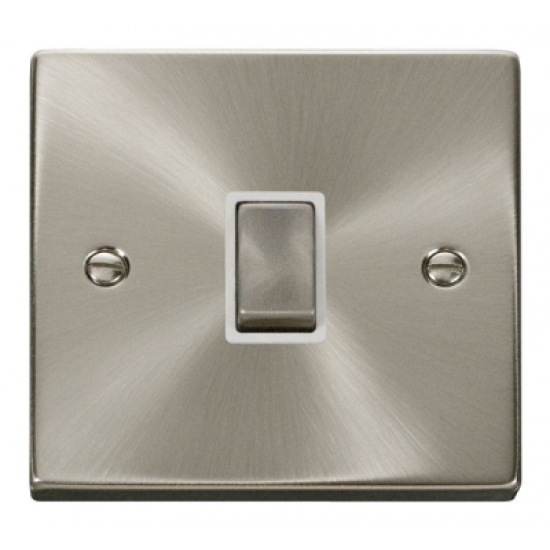Click Deco Victorian satin chrome INGOT 20A 1 GANG INGOT SWITCH