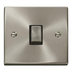 Click Deco Victorian satin chrome INGOT 20A 1G DP SW W/O FLEX OUTLET