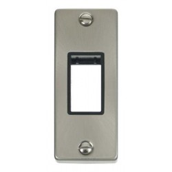 Click Deco Victorian satin chrome SINGLE ARCHITRAVE PLATE & APERTURE BK Click Deco Victorian satin chrome SINGLE ARCHITRAVE PLATE & APERTURE BK
