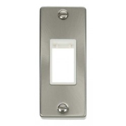 Click Deco Victorian satin chrome SINGLE ARCHITRAVE PLATE & APERTURE WH Click Deco Victorian satin chrome SINGLE ARCHITRAVE PLATE & APERTURE WH