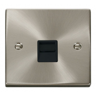 Click Deco Victorian satin chrome TELEPHONE SOCKET MASTER BK Click Deco Victorian satin chrome TELEPHONE SOCKET MASTER BK