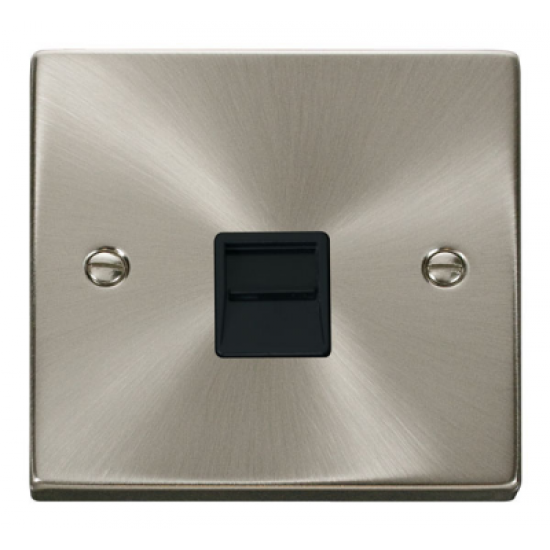 Click Deco Victorian satin chrome TELEPHONE SOCKET MASTER BK Click Deco Victorian satin chrome TELEPHONE SOCKET MASTER BK