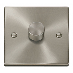 Click Deco Victorian satin chrome 1-GANG 2-WAY 400W DIMMER SWITCH Click Deco Victorian satin chrome 1-GANG 2-WAY 400W DIMMER SWITCH