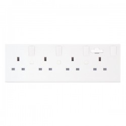 13 Amp Converter Socket - Converts 1 or 2 Gang to 4 Gang socket 13 Amp Converter Socket - Converts 1 or 2 Gang to 4 Gang socket
