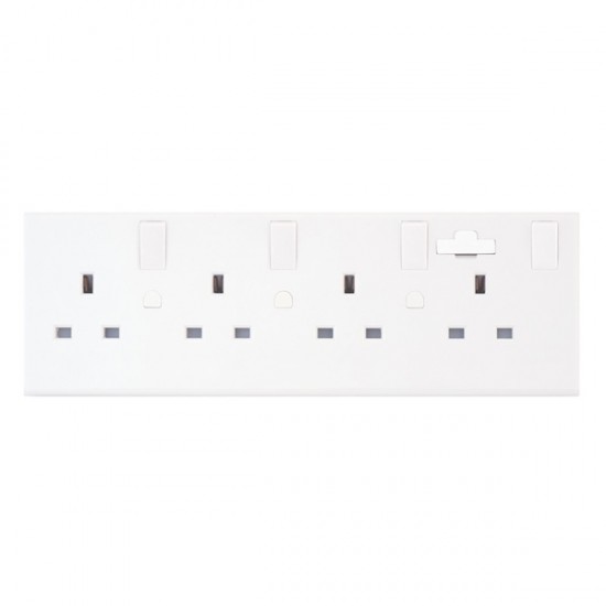 13 Amp Converter Socket - Converts 1 or 2 Gang to 4 Gang socket 13 Amp Converter Socket - Converts 1 or 2 Gang to 4 Gang socket
