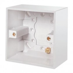 1 Gang Surface Pattress Box - 47mm Deep 1 Gang Surface Pattress Box - 47mm Deep