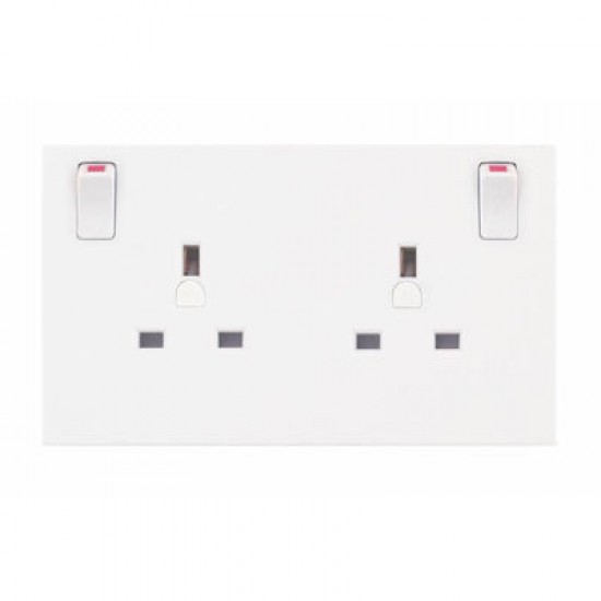 13 Amp Converter Socket - Converts 1 Gang to 2 Gang Switched Socket 13 Amp Converter Socket - Converts 1 Gang to 2 Gang Switched Socket