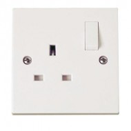 1 Gang 13 Amp Socket DP - Switched