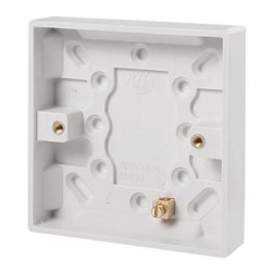 1 Gang Surface Pattress Box - 16mm Deep 1 Gang Surface Pattress Box - 16mm Deep