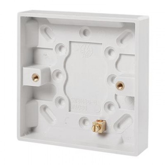 1 Gang Surface Pattress Box - 16mm Deep