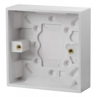 1 Gang Surface Pattress Box - 25mm Deep