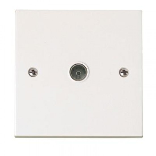 Selectric Square 1 Gang TV Coaxial/Aerial Socket Selectric Square 1 Gang TV Coaxial/Aerial Socket