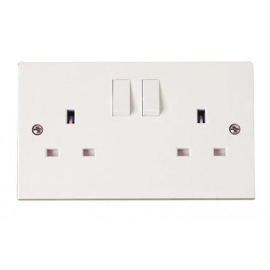2 Gang 13 Amp Socket SP - Switched 2 Gang 13 Amp Socket SP - Switched